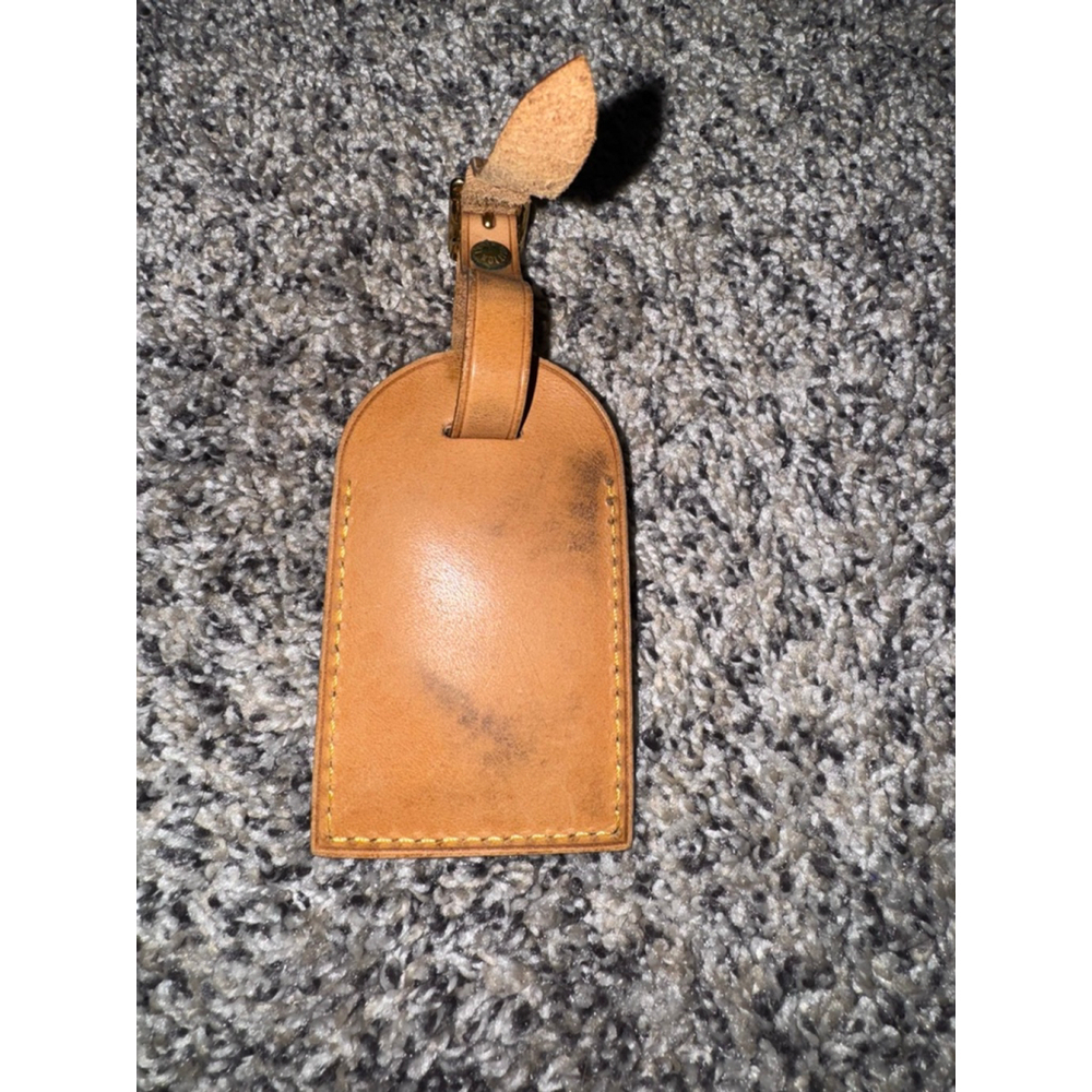Louis Vuitton Vachetta Leather Luggage Tag | Made in France - Picture 4 of 7